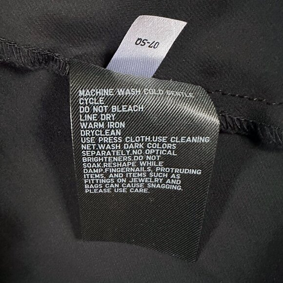 Uniqlo Satin Silky Black Maxi Slip Dress Spaghetti Straps Chic Coquette 90s Sz S - Picture 5 of 6